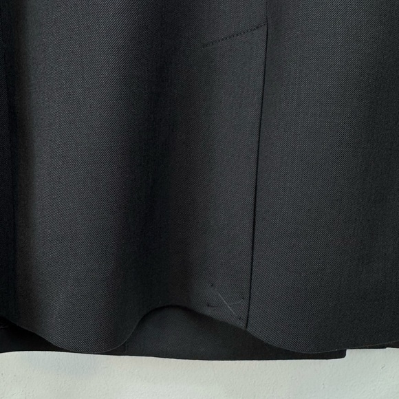 NWOT Banana Rebuplic Size 2 Oversized Fabbrica Alta Mazotto Blazer Black Wool - Picture 11 of 13